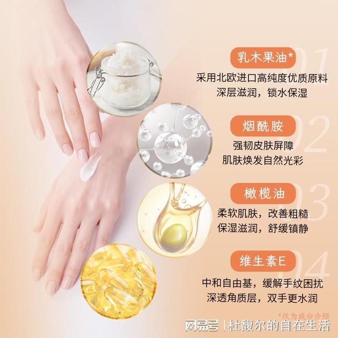 指南：从成分党视角解锁「手护」密码九游会·j9网站杜馥尔夏末秋初护手(图2)